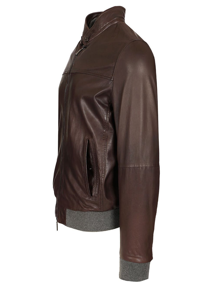 Al Duca D'Aosta Leather Jacket Giacche - Marrone | e0c74c7524370e9086feeb07fe12a1ccde6bbda2