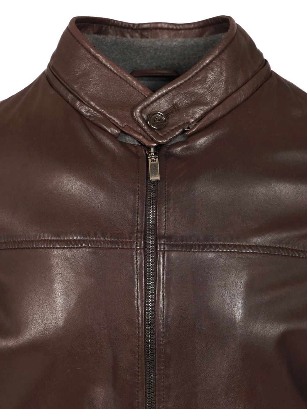 Al Duca D'Aosta Leather Jacket Giacche - Marrone | 6748e1fc1eabadfd270e8003a3582e5d7da92e57
