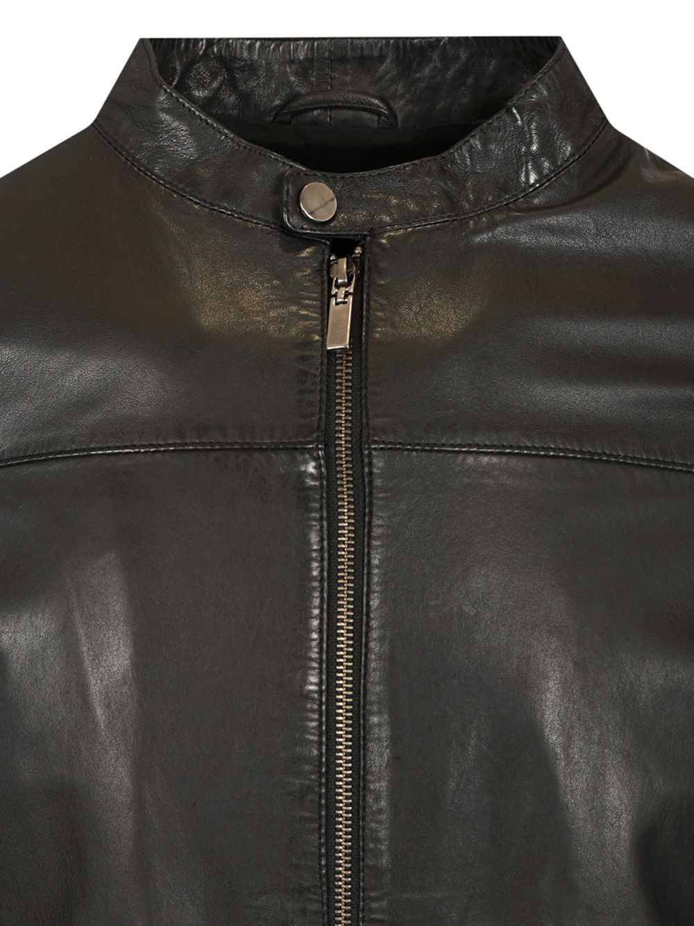 Al Duca D'Aosta Black Leather Biker Giacche - Nero | 06e9dd99025ea89a8e8b1892d30c2b34e280250a