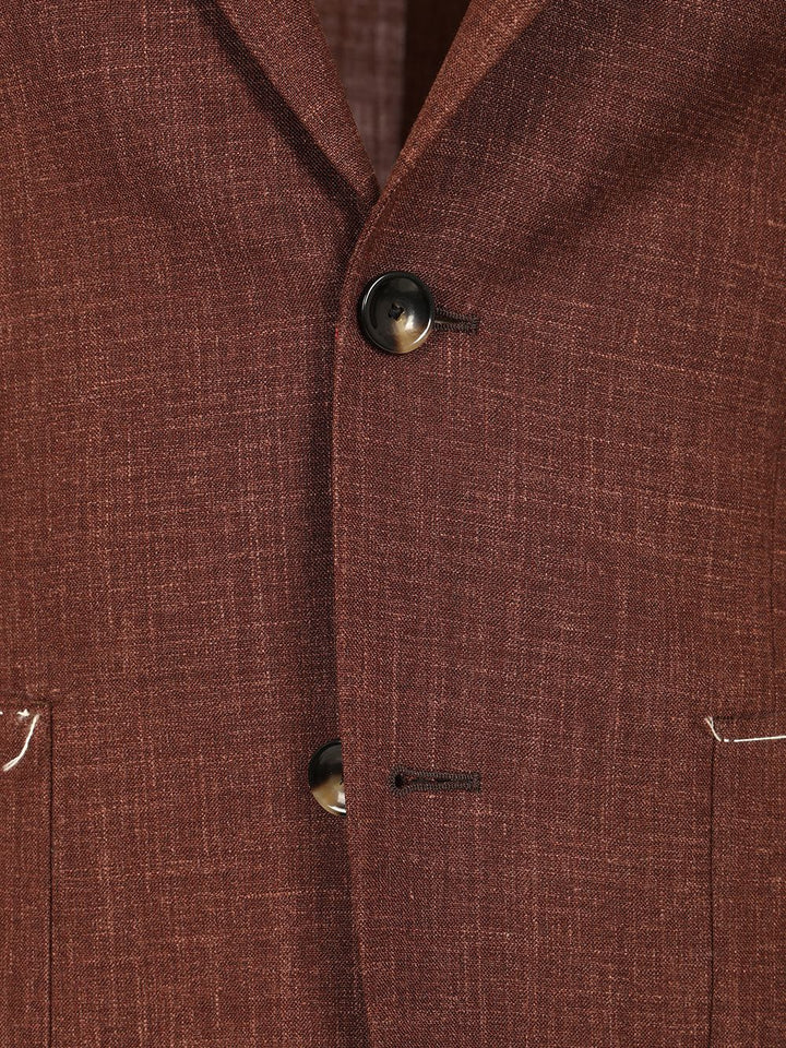 Al Duca D'Aosta Melange Unlined Jacket Giacche - Marrone | 90760875961e3be9aa26b0cd30511d64e1181676