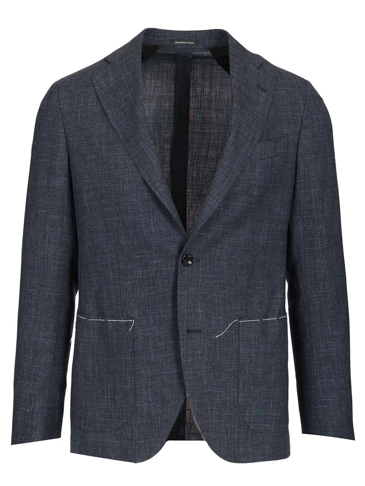 Al Duca D'Aosta Melange Unlined Jacket Giacche - Blu | 2ab26501619c8f35225be962e4dd913e63d31c0c
