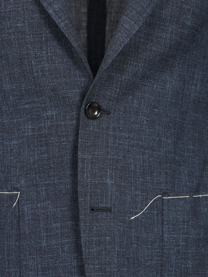 Al Duca D'Aosta Melange Unlined Jacket Giacche - Blu | cdeb185a34245b8ab097f209de69a84c7d177318
