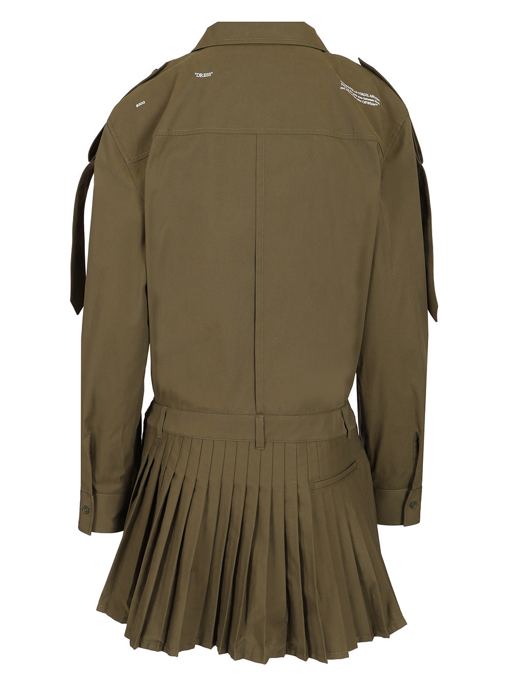 Off-White “Savana” Dress Abiti - Verde | 7f722a744357d5d8e3883671cb724f2a6bb8bea0