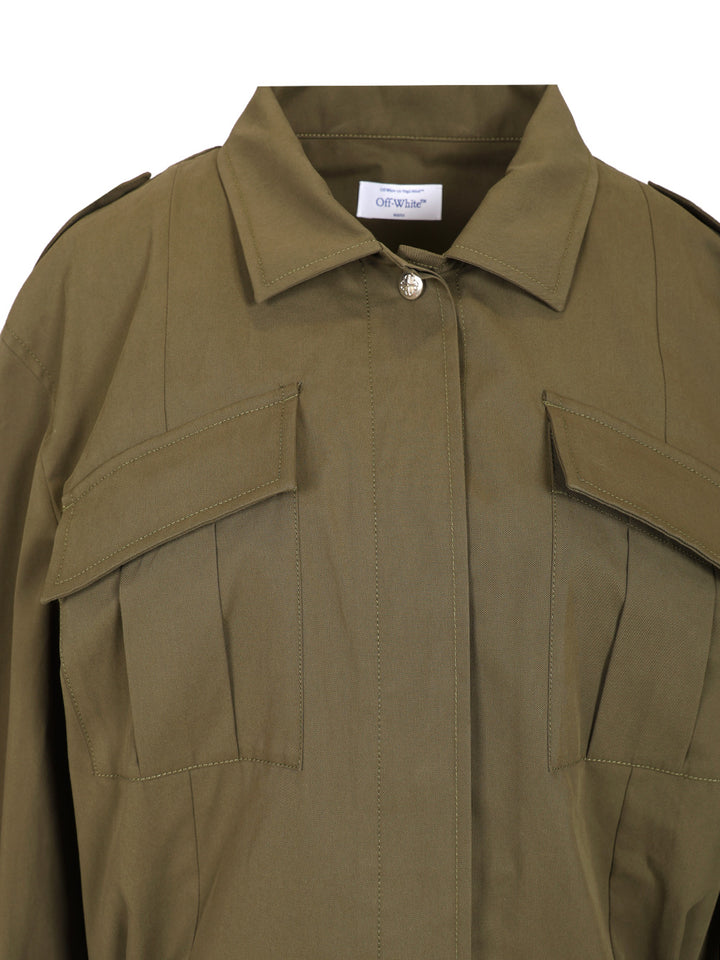 Off-White “Savana” Dress Abiti - Verde | a8dc95b8f0fb4d40e2191a733a9d1f7344600416