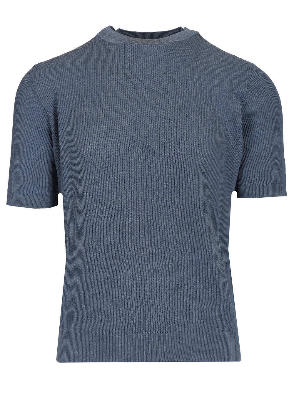 Mauro Ottaviani Ribbed T-Shirt - Blu | 6b262667fe967bffdd59e4a8ba54f150c0f801fa