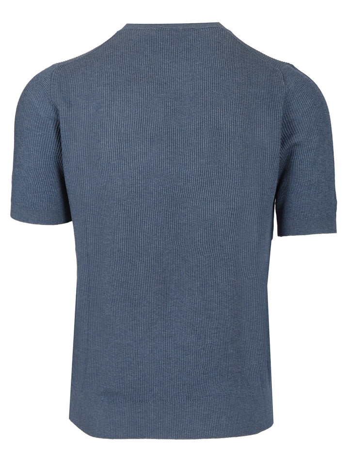 Mauro Ottaviani Ribbed T-Shirt - Blu | d3f253c7568d2058f358fc94d67a77c716c42eba