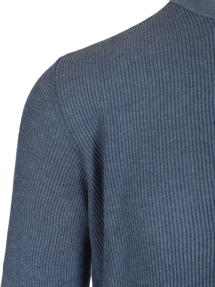 Mauro Ottaviani Ribbed T-Shirt - Blu | 804eba44bceb172c562d5dfba9934160b8c5ee05