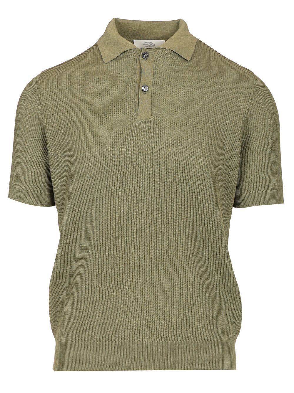 Mauro Ottaviani Ribbed Polo shirt - Verde | 3ec5dfbd7f2434a4bf6642605f46fb1406a74dbb