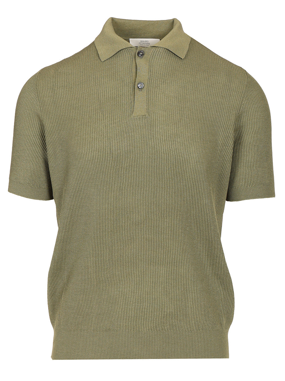 Mauro Ottaviani Ribbed Polo shirt - Verde | 4ce7f2c5edc6ce9e7f90b249bb9a2c5da47ebd30