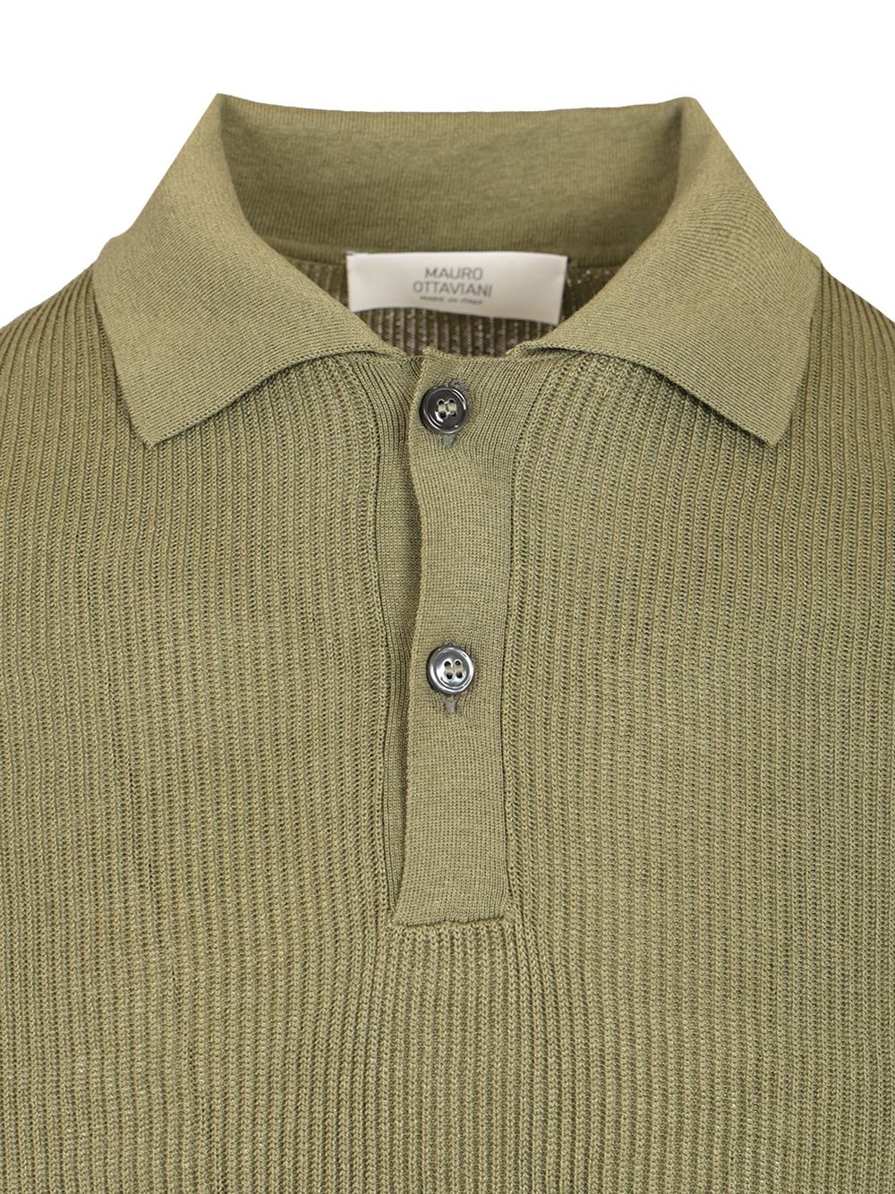 Mauro Ottaviani Ribbed Polo shirt - Verde | aedb5bf898b8c666017a36c906c6e17de1dd4c1f