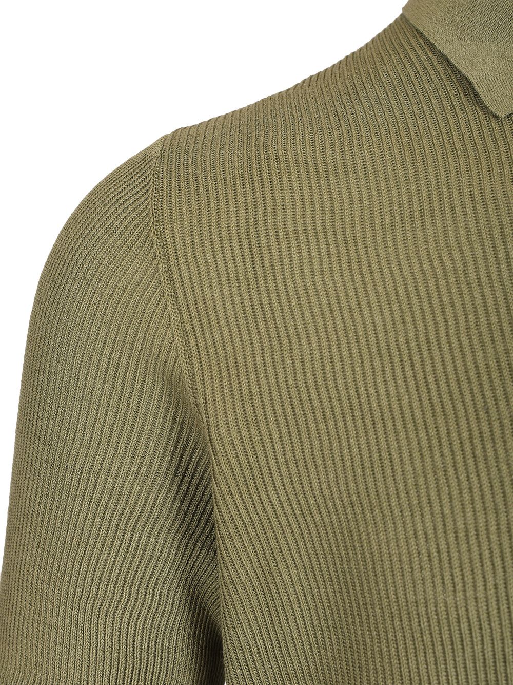 Mauro Ottaviani Ribbed Polo shirt - Verde | 6cc3d1f7fe96240f3b2730307255934c705e7eae