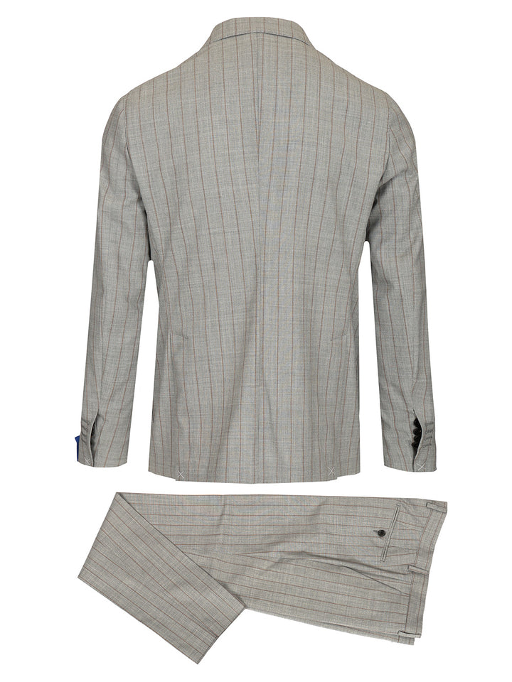 Guarinucci Double-Breasted Pinstriped Suit Abiti - Grey | 9fc9f1ce77eaf27849905e1e7bc3a5215dcbe888