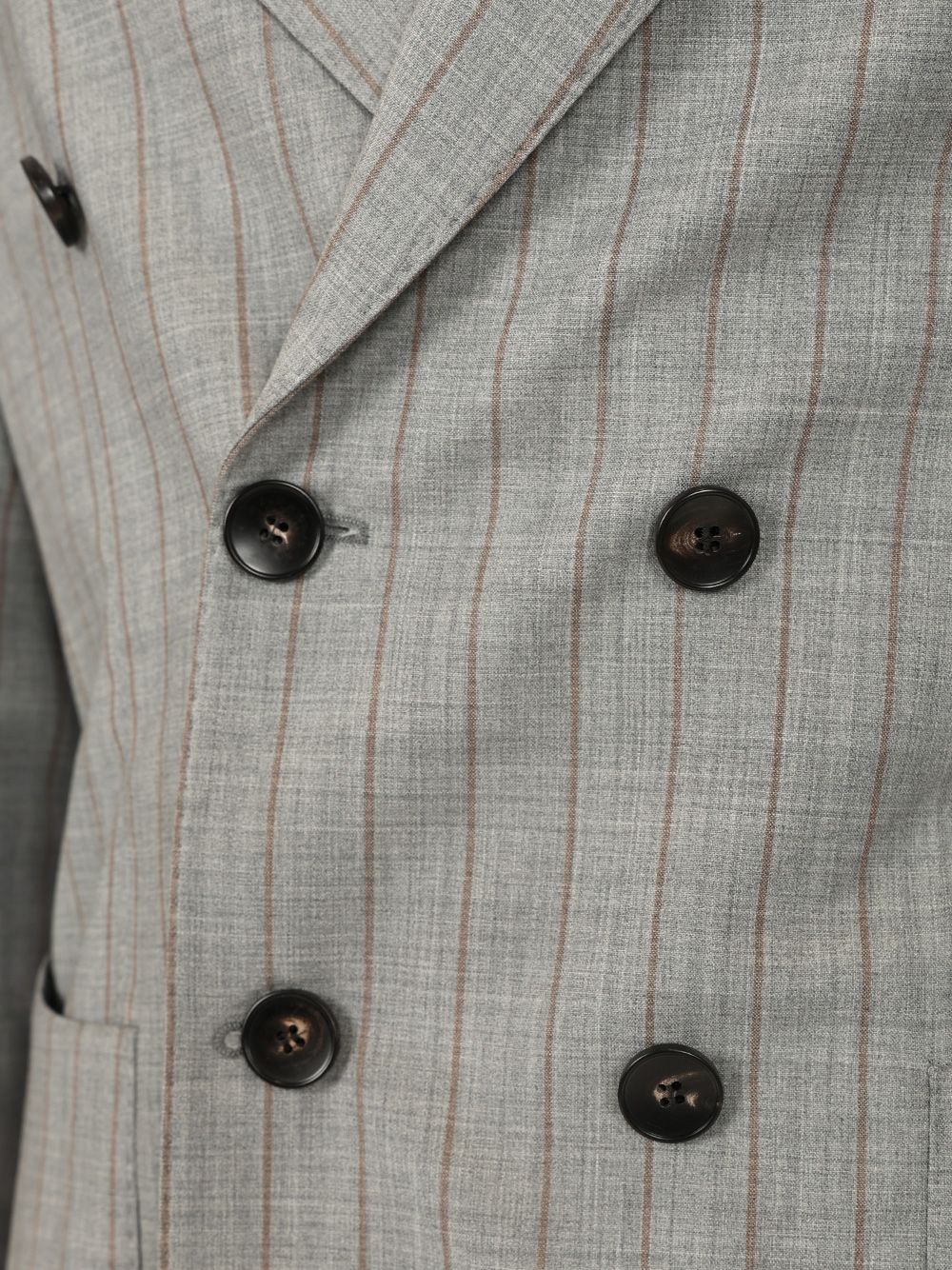 Guarinucci Double-Breasted Pinstriped Suit Abiti - Grey | 261369d0adf55514755113b4cccd29fc36dadf3a