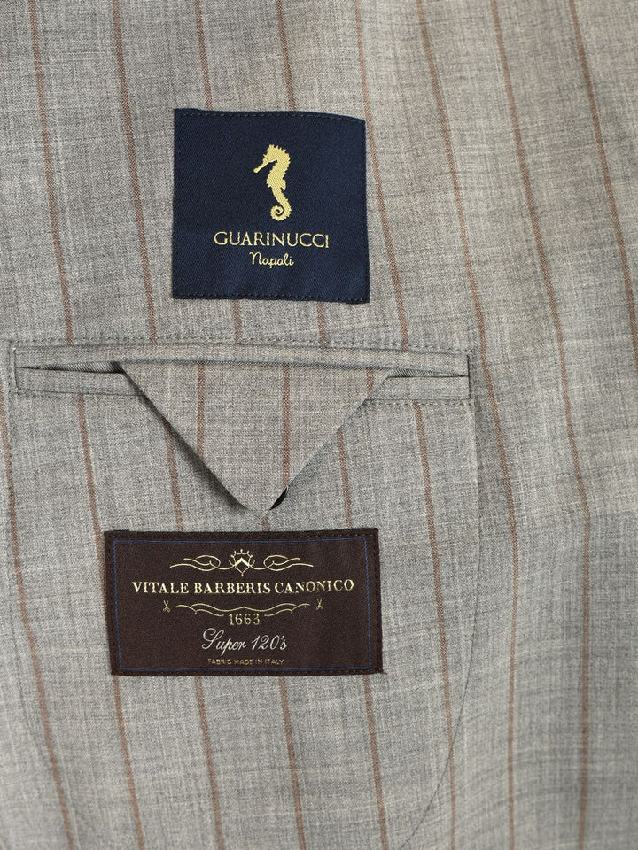 Guarinucci Double-Breasted Pinstriped Suit Abiti - Grey | e4d1e968db037c0f2ca32b7ba02b07c4b7902f05