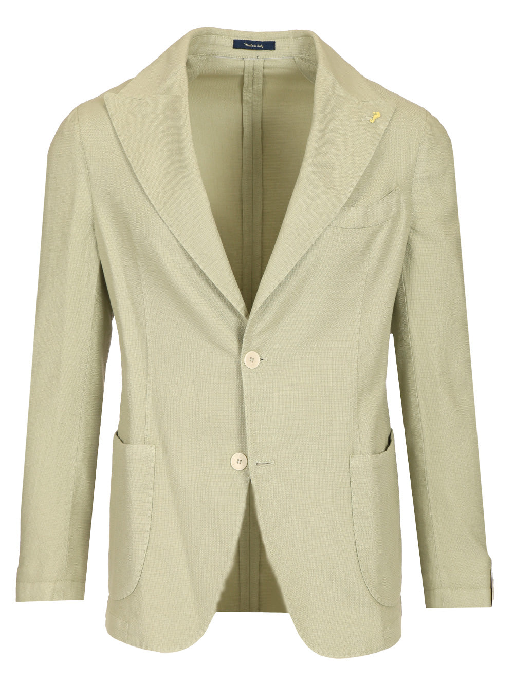 Guarinucci Cotton Linen Blazer Giacche - Verde | eee235bc2fd7d04a438c5c3fa7c784a145e98efa
