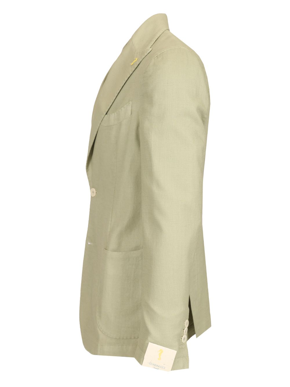Guarinucci Cotton Linen Blazer Giacche - Verde | 91548cac379453ad769f74ec9270a6365e159cd8