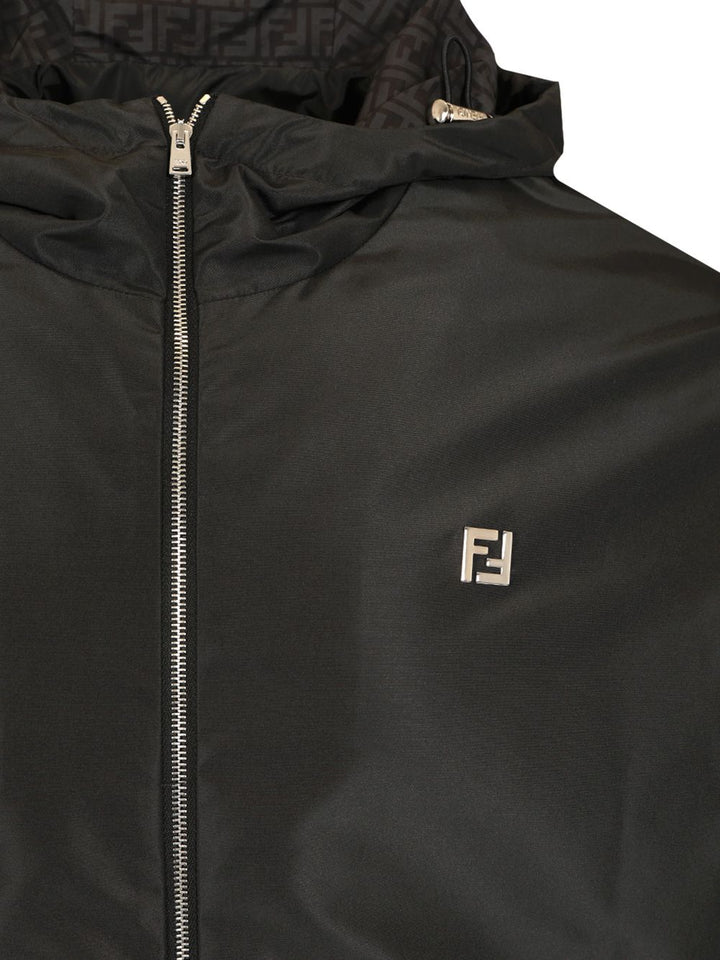 Fendi Blouson In Black Technical Fabric Giacche - Nero | 9c0fd9a1790847f5095a02f0f3d7fd41b5c94215