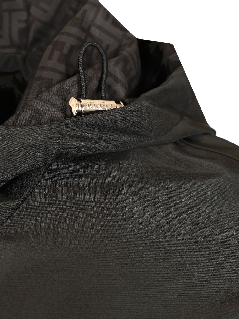 Fendi Blouson In Black Technical Fabric Giacche - Nero | 71552853c73266ad0d798f10f652a7142331b04b