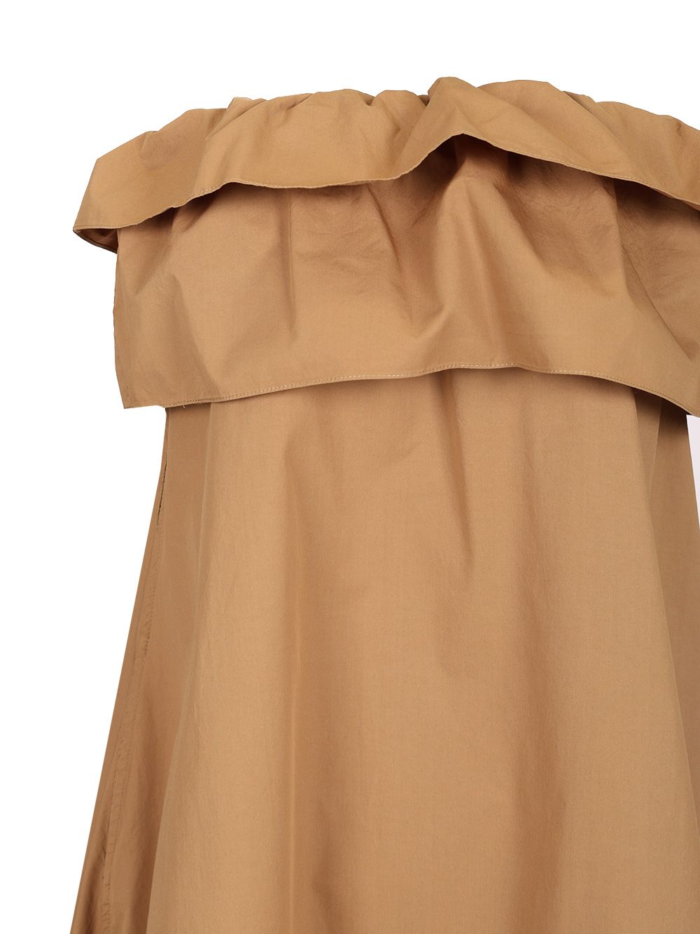 Saint Laurent Flounced Bustier Maxi Dress Abiti - Marrone | 4dfa7a0d070a9b355f18b0f14cbcd3565a49d3b7