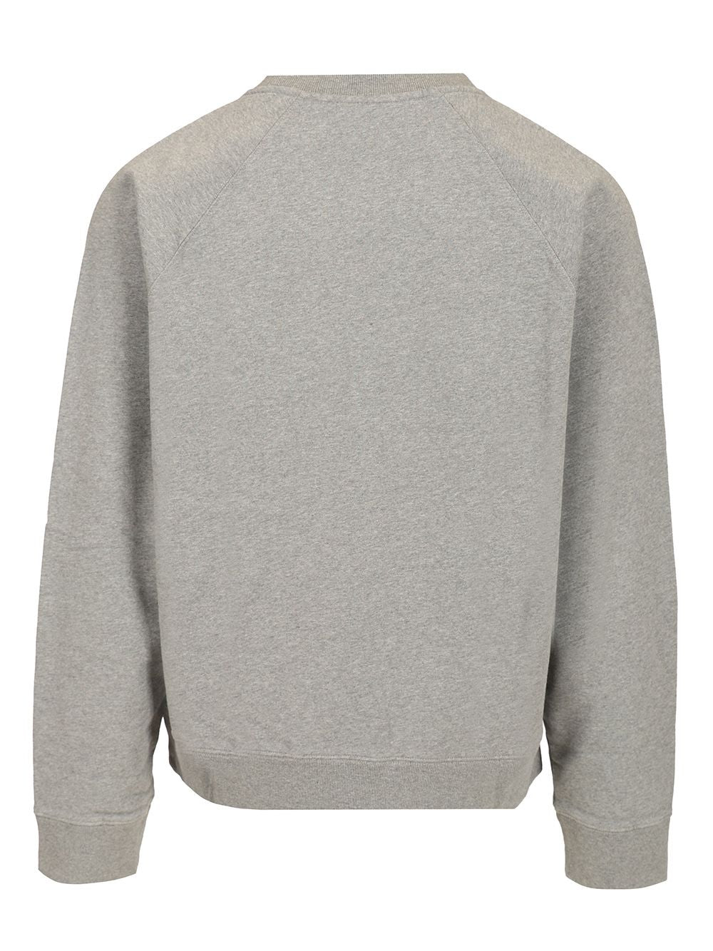 Maison KitsunÉ Oversized Sweatshirt With Embroidered Signature Sweatshirts - Grey | b870089064bd799fb149a21befe970935bebe728