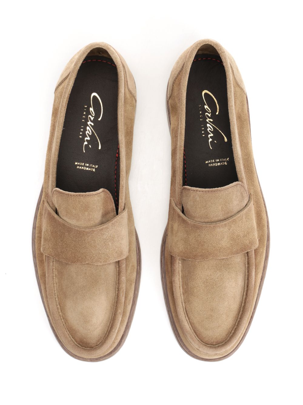 Corvari Suede Moccasin Mocassini - Beige | 543be2cfe44deded3973dbd62d793a017911b1df