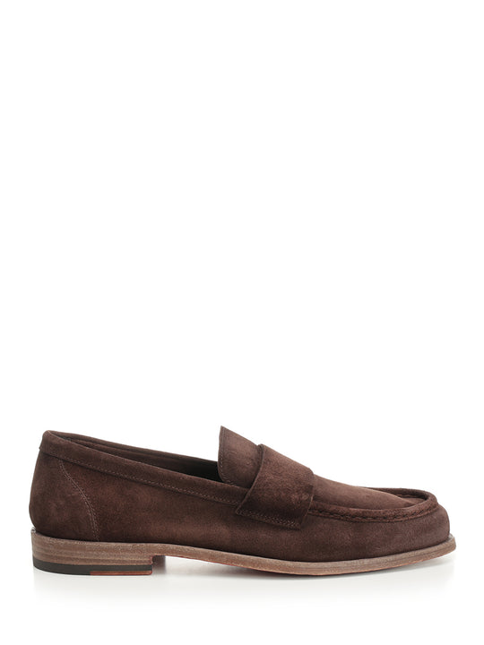 Suede Moccasin Scarpe Basse Marrone