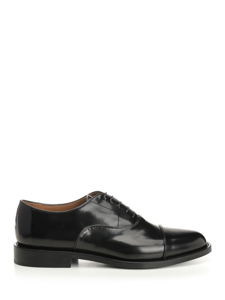 Corvari Black Leather Oxford Shoe Mocassini - Nero | 78ca05b4a32e59ad69c4599efe16c4a4e920fd1d
