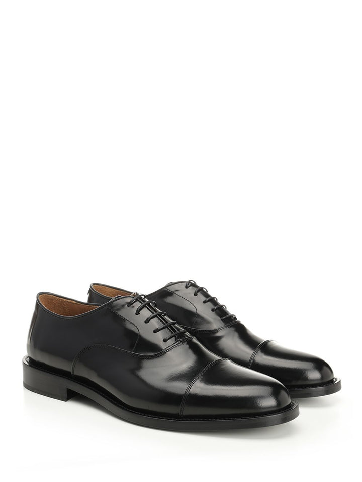 Corvari Black Leather Oxford Shoe Mocassini - Nero | b95ef664ac6c5f0f266e9f48e4e177c799884a83