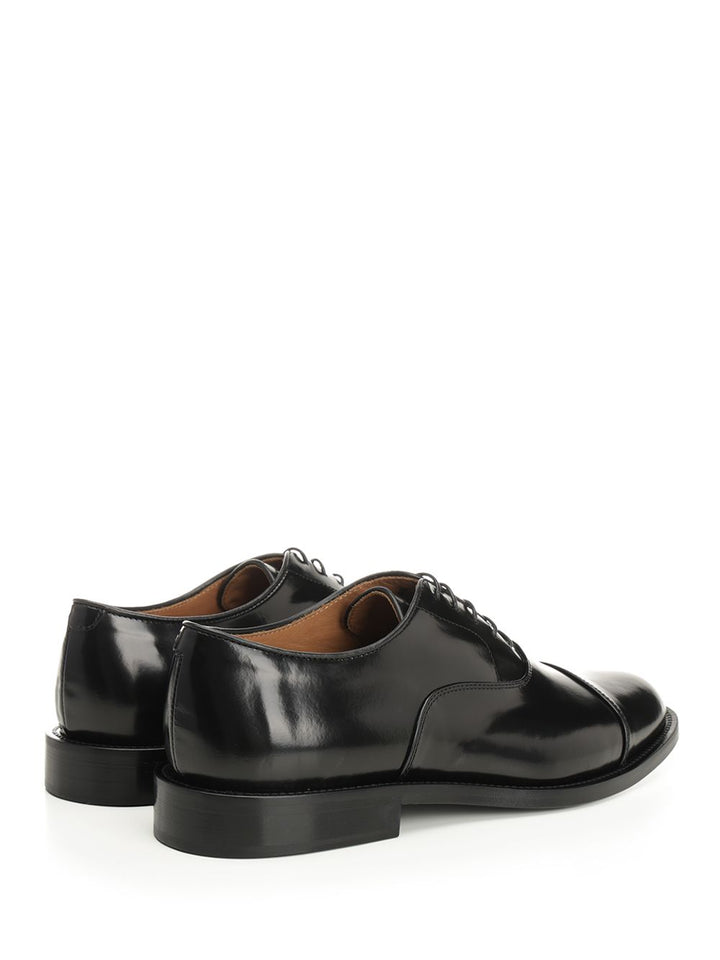 Corvari Black Leather Oxford Shoe Mocassini - Nero | 467a94f4ac39c16773317f40b441e648d3926647
