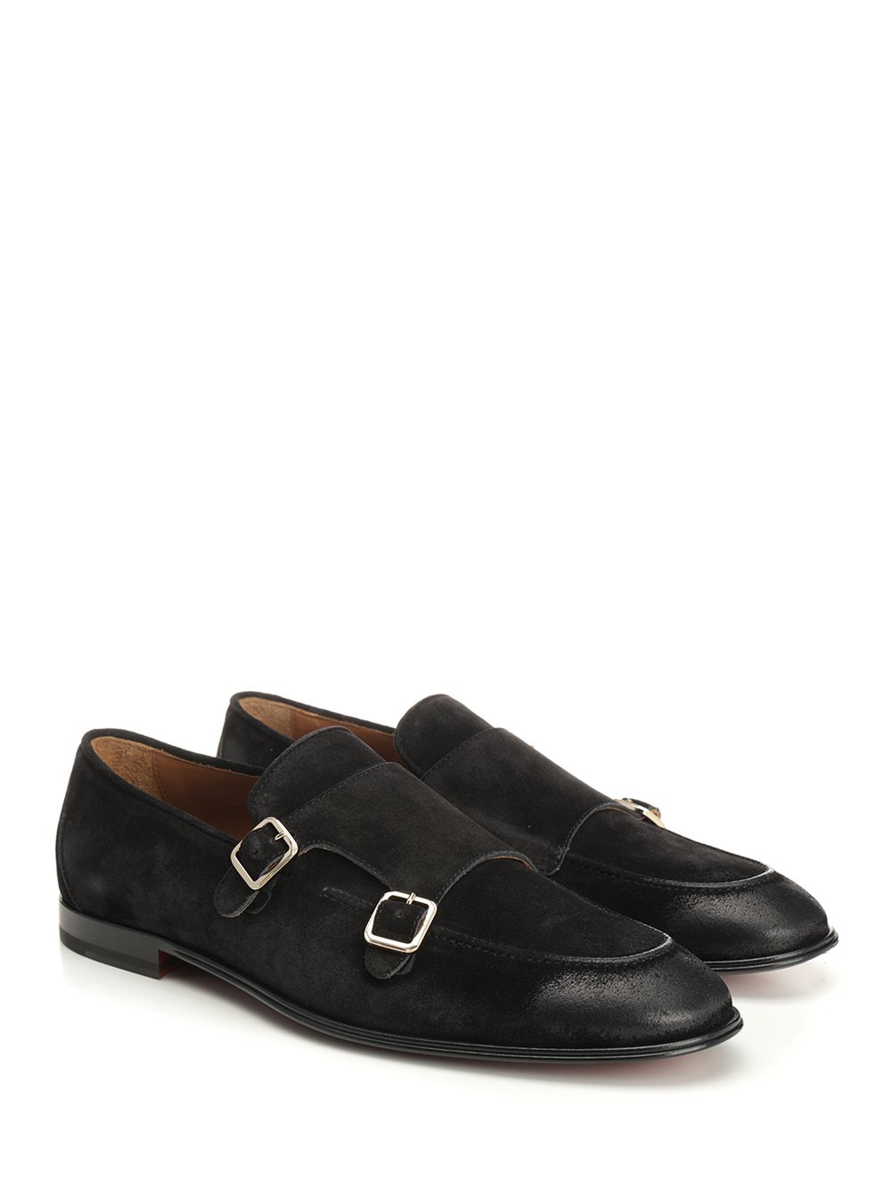 Corvari Black Suede Double Buckle Moccasin Mocassini - Nero | d0dca42134cdd5f2506accca667072fb11a3c138