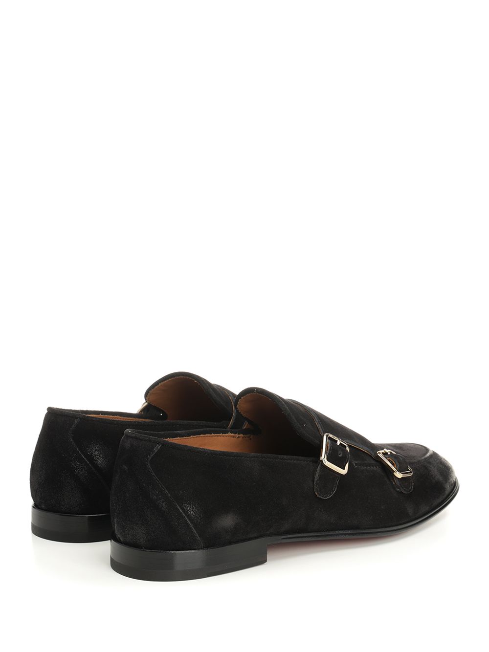 Corvari Black Suede Double Buckle Moccasin Mocassini - Nero | 20bc6239f3874afb9786d089beb972575352cd1c