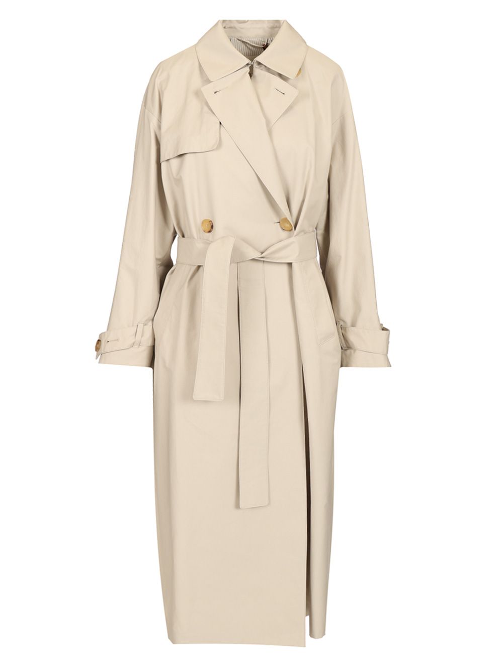 Max Mara The Cube Trench Doppiopetto Coats - Bianco | 628d4185dda6754471c1fd57787a9871da594442
