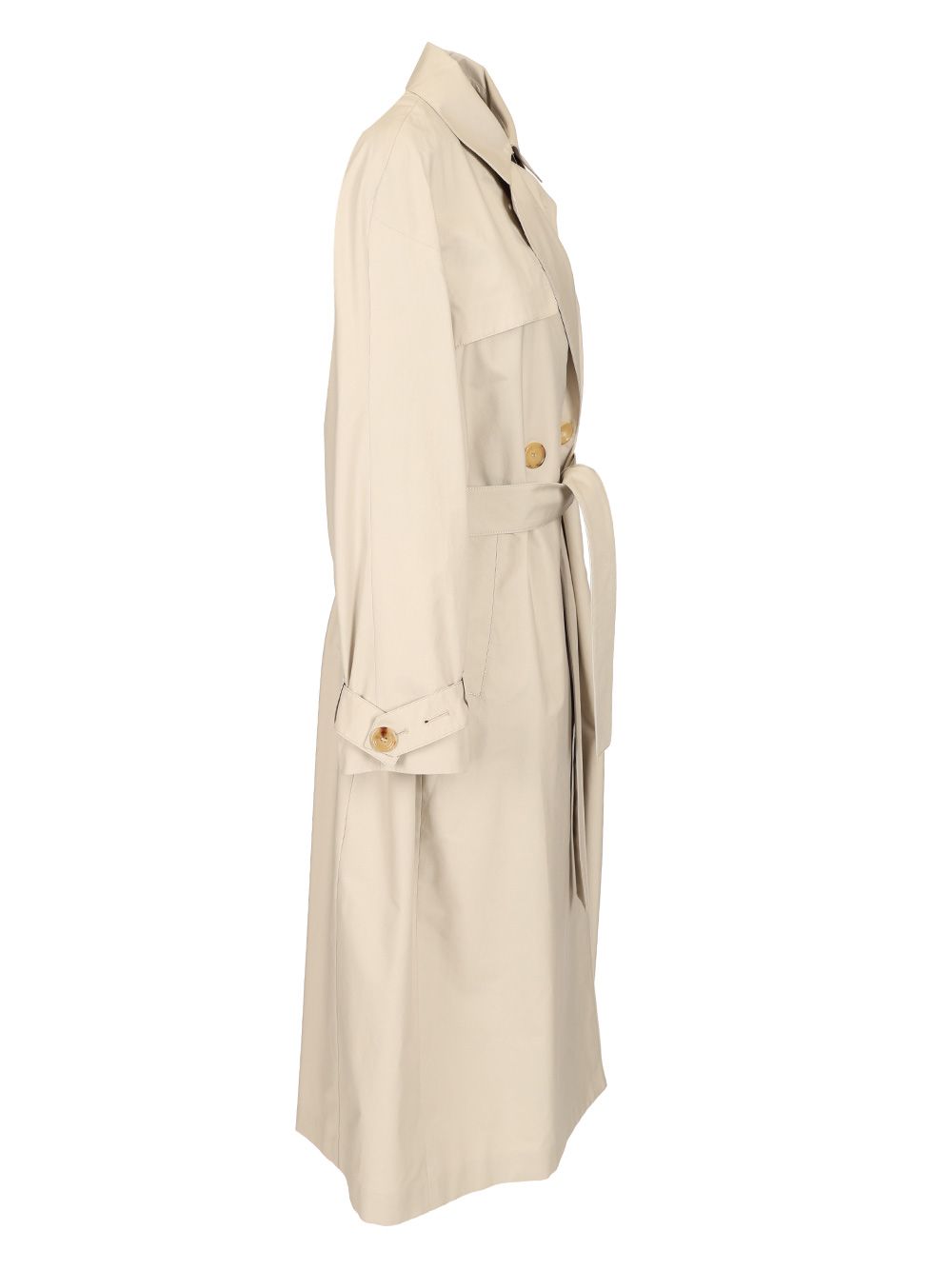 Max Mara The Cube Trench Doppiopetto Coats - Bianco | 90dcd7abc7b2712a41bf473858b1c6f8aa5bcd6e
