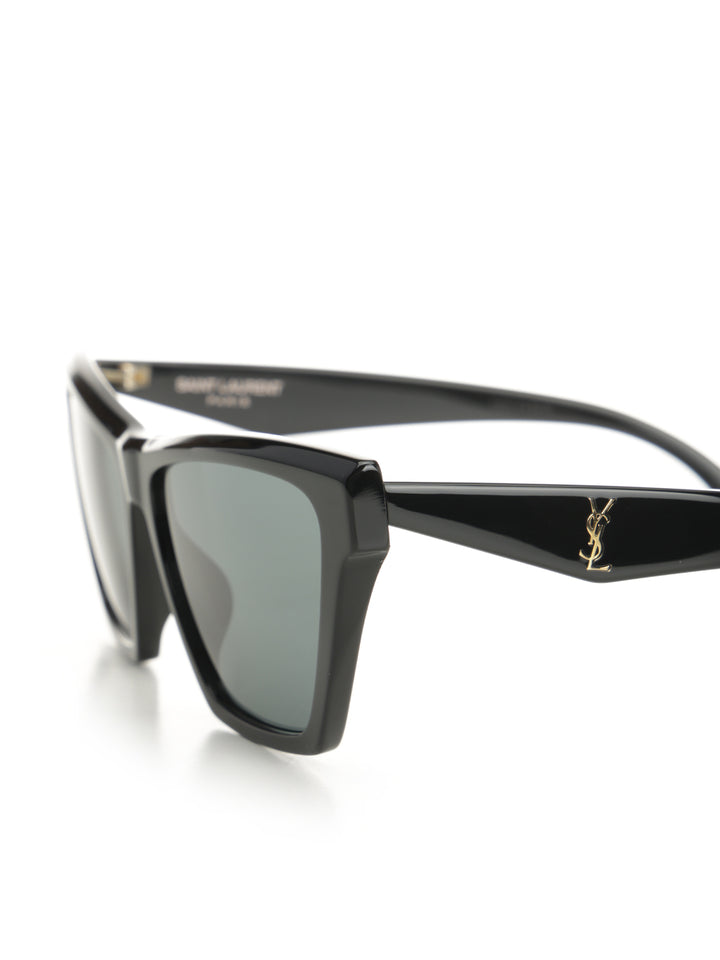 Saint Laurent Cat Eye Sun Glasses - Nero | b656a21bccab32acaa33d40fcceb6937c1c7f623