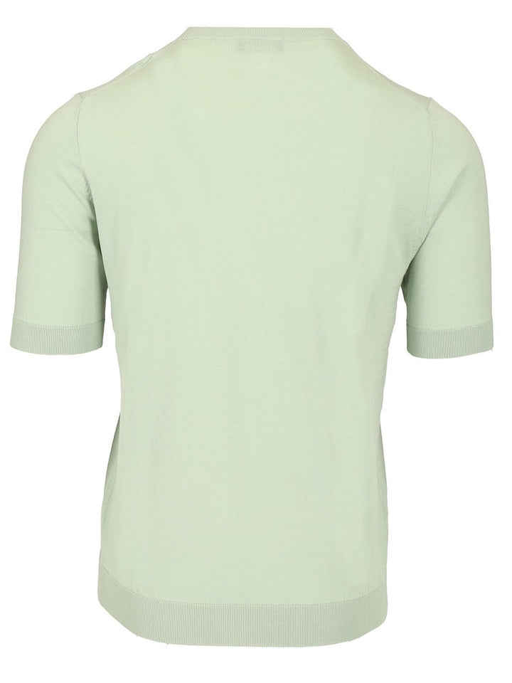 Ballantyne Slim Fit T-Shirt Knitwear - Verde | 5405729afb0fb517f7703f8c845815deec54a4e6