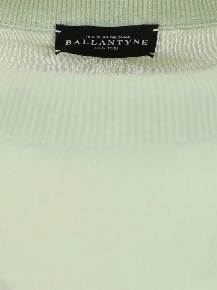 Ballantyne Slim Fit T-Shirt Knitwear - Verde | 092f4de5365ad6ede70256ad9fdc82d704576df3