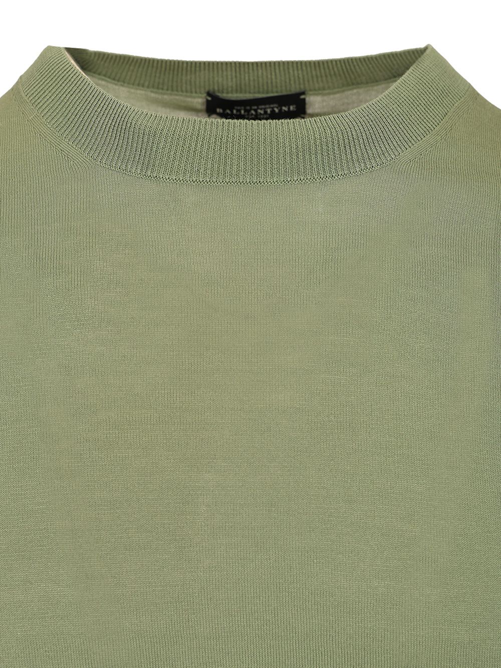 Ballantyne Slim Fit T-Shirt Knitwear - Verde | 9a44499d2dd6715911f277944bc11ce1623bc335