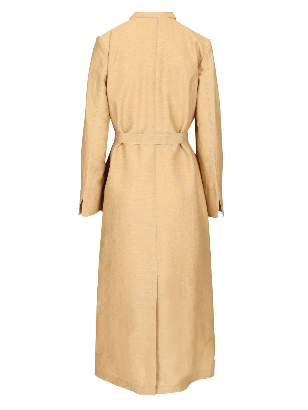 Max Mara Linen And Silk Canvas Overcoat Coats - Oro | 94dbf737511403a5b3f55b9be4bc98e18d5aabf3