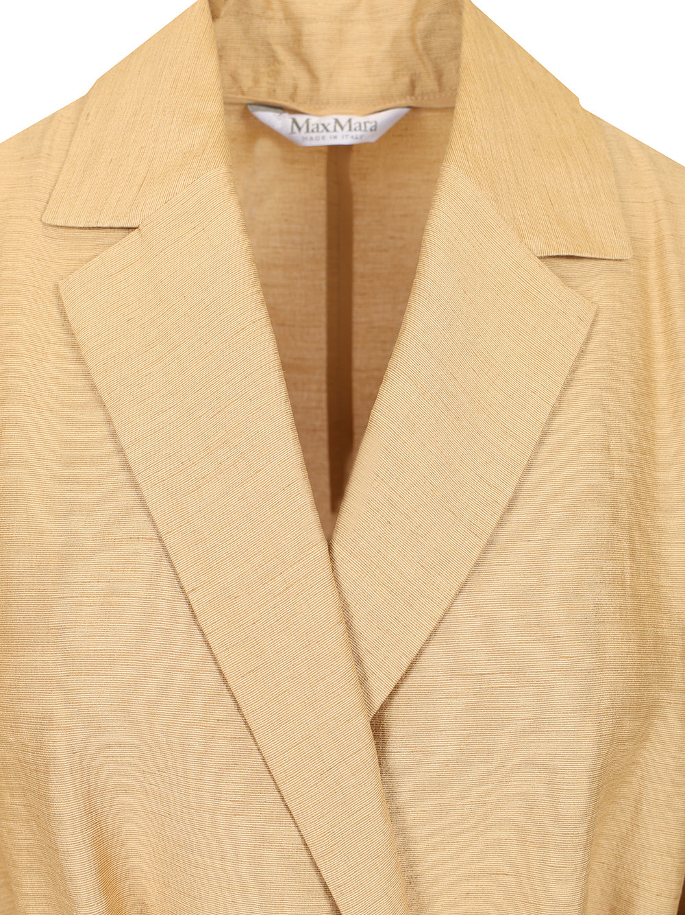 Max Mara Linen And Silk Canvas Overcoat Coats - Oro | 1c890a0cfacb7a097ff198a89eeac2545a30a39d