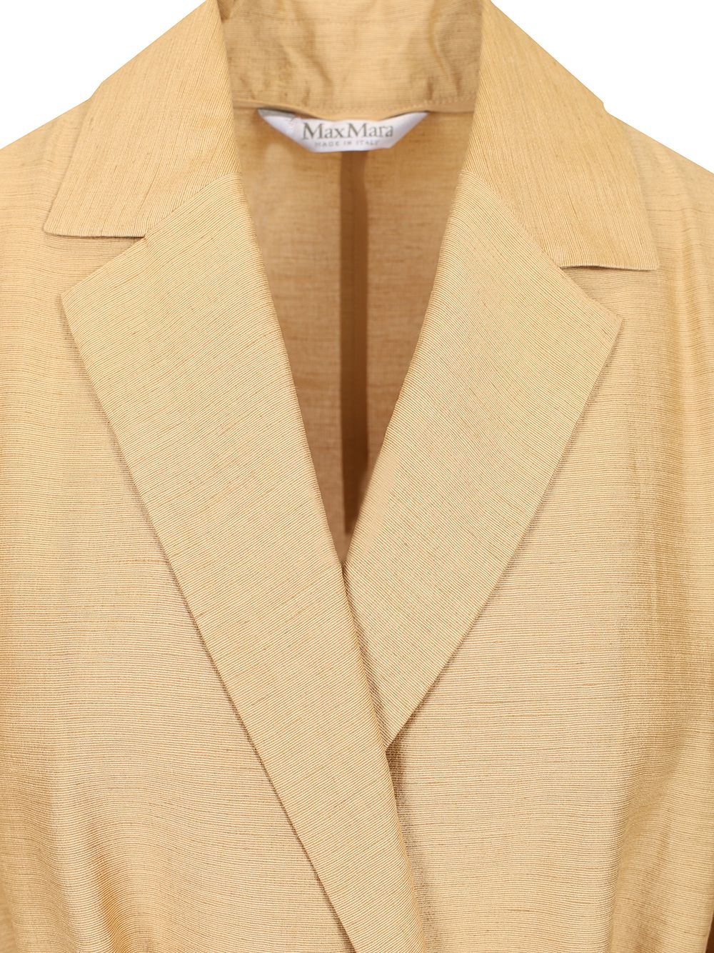 Max Mara Linen And Silk Canvas Overcoat Abiti - Oro | ac2b5fec3ffa07dfe281b6071d0b38bd687e925d