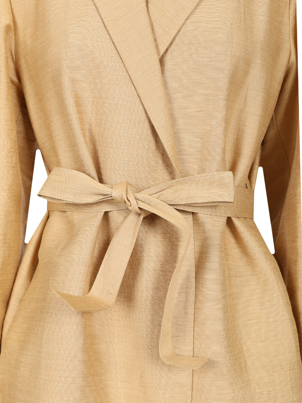 Max Mara Linen And Silk Canvas Overcoat Coats - Oro | 7e10aab4eda7fccea6fac698eb367ff85134aa29