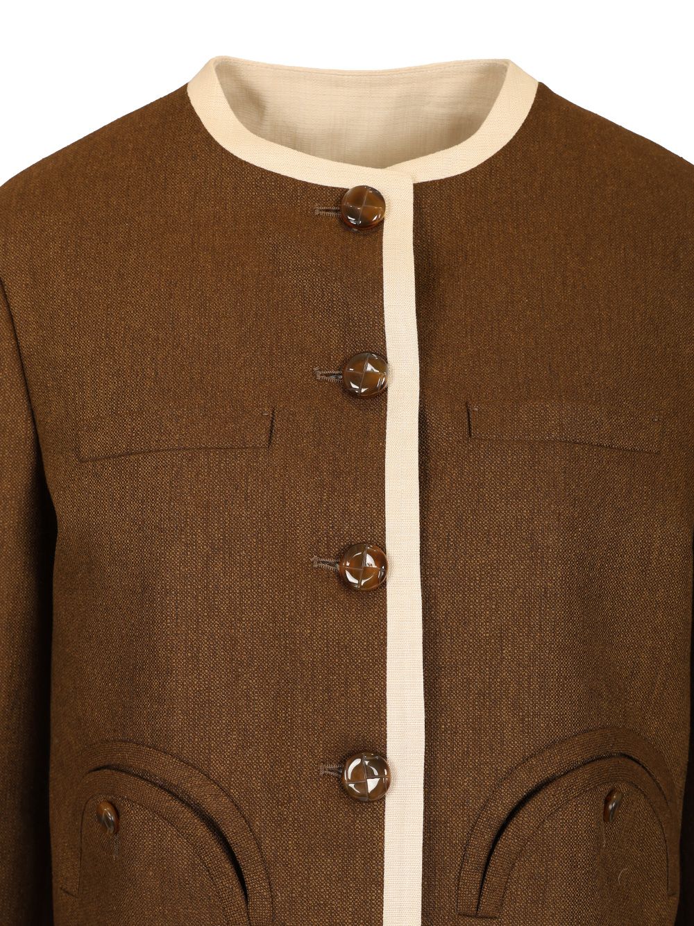 Blazé Milano Silk Bolero Jacket Giacche - Marrone | 8ee2eea1bf8d9572fa83bf9a4367fa3dc71c6279