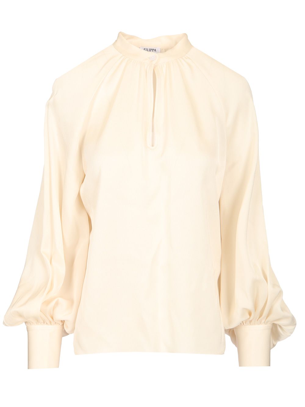 Filippa K Draped Blouse Shirts - Bianco | cea77611678882b2e6f03296c680506a82255cae
