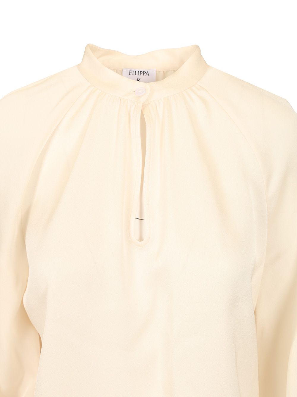 Filippa K Draped Blouse Shirts - Bianco | 5644f8e38db87921aa730e0b38ef02e83c104cf5