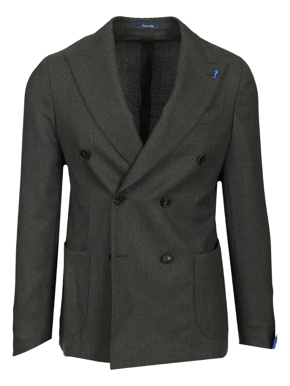 Guarinucci Double-Breasted Wool Blazer Giacche - Verde | ee91192b742d1969b088e9787190fae2a450c122