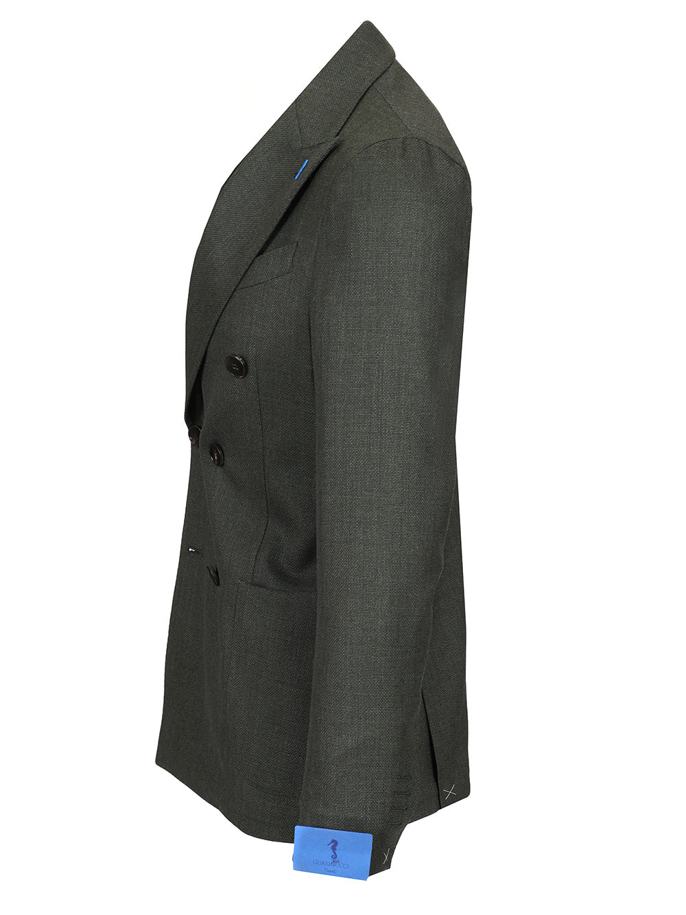 Guarinucci Double-Breasted Wool Blazer Giacche - Verde | 699834175718f4921b99d799e64d251f4e3451f6