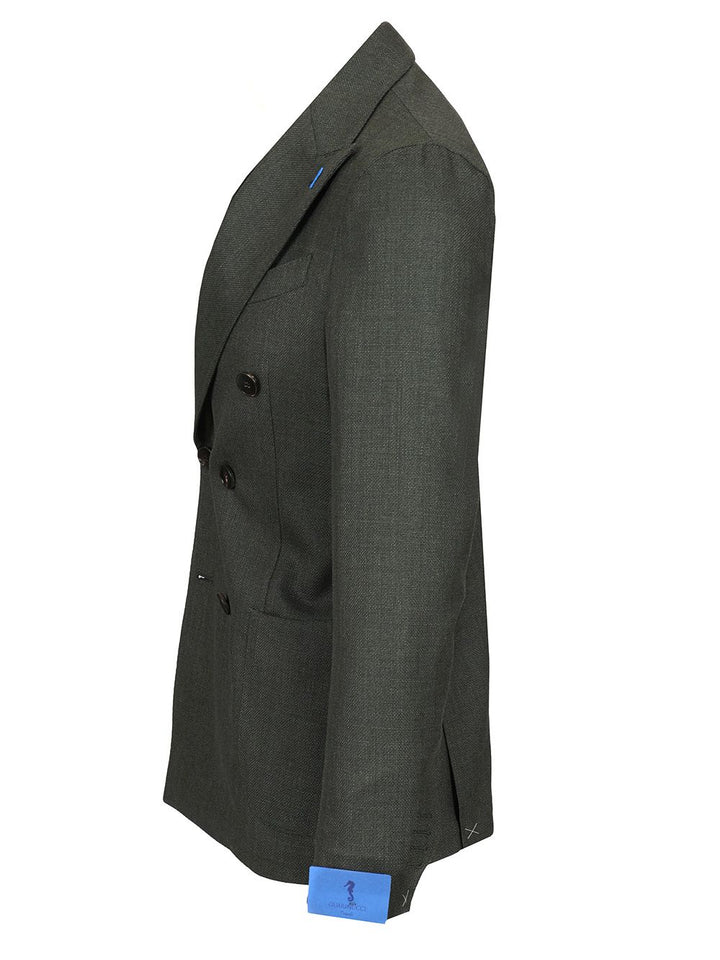 Guarinucci Double-Breasted Wool Blazer Giacche - Verde | d3c9a1ad217329ecb60634ca2dbbe815ec3bef76