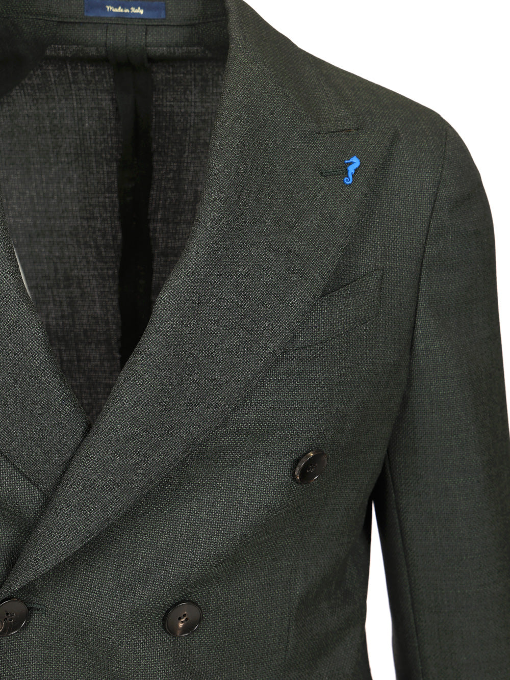 Guarinucci Double-Breasted Wool Blazer Giacche - Verde | 1dd2d0128ef45a61f161f5af2d164a6c0b1963ec