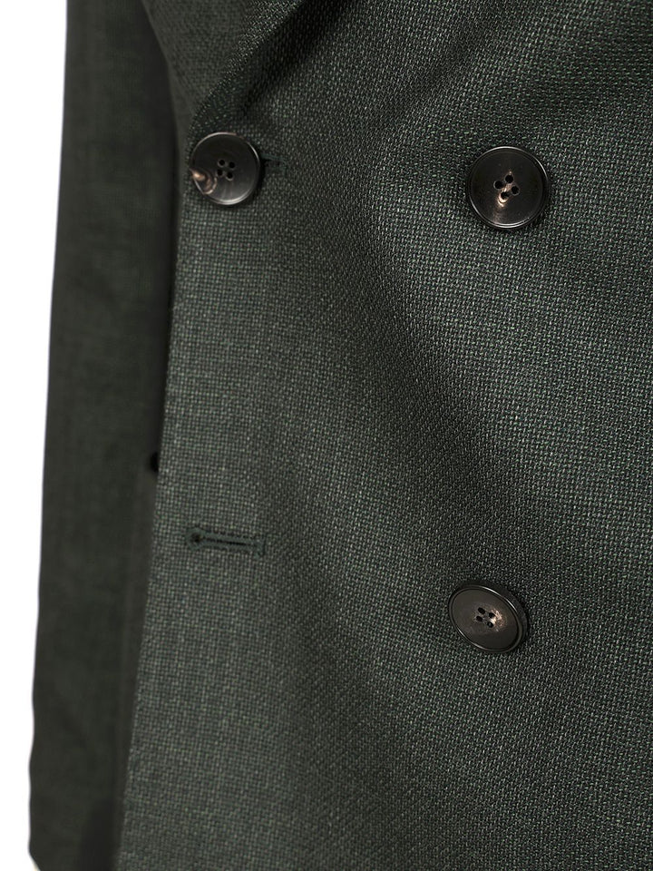 Guarinucci Double-Breasted Wool Blazer Giacche - Verde | 88b1007fffc643de103a4e2b6bd9fb7782afde49