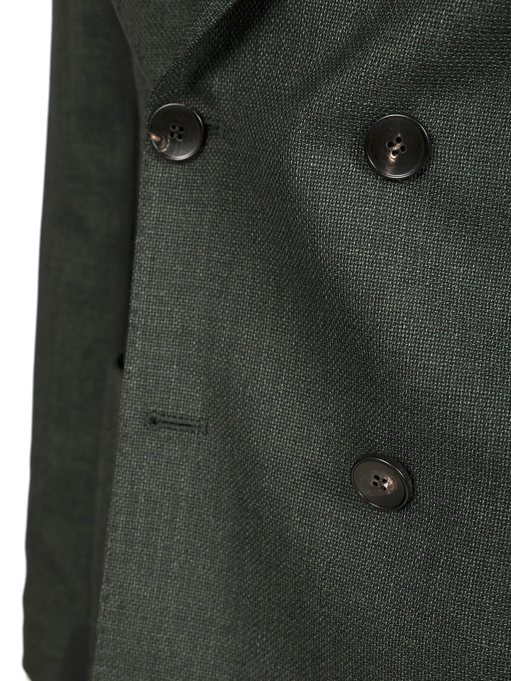 Guarinucci Double-Breasted Wool Blazer Giacche - Verde | 0a1872e6520eecff95acde25cebb821755e41fdd